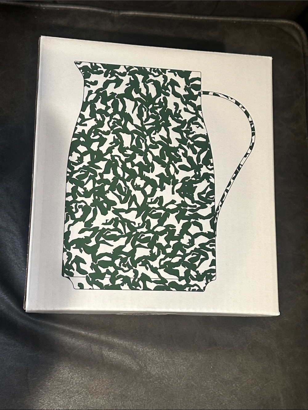 Green Pattern Ceramic Pitcher — Home Dining Drinkware